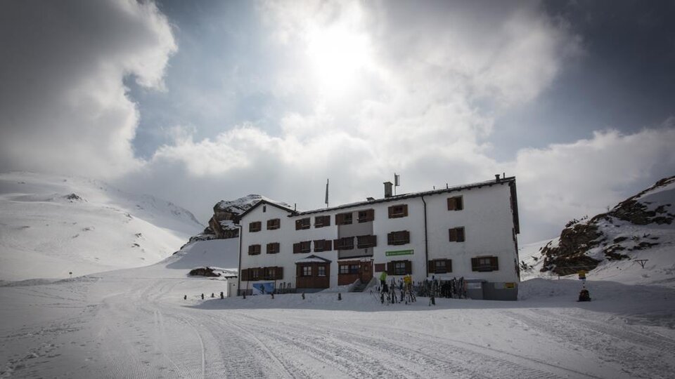 Heidelberger Hütte im Winter